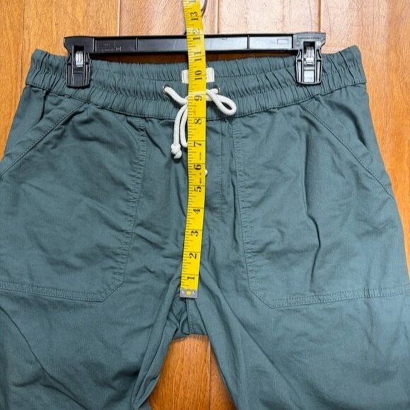 Pact Womens Organic Daily Twill Drawstring Pull On Utility Pants Size M Green - Picture 9 of 13